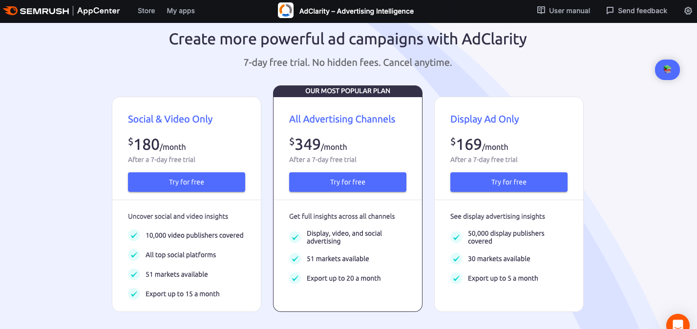 adclarity package