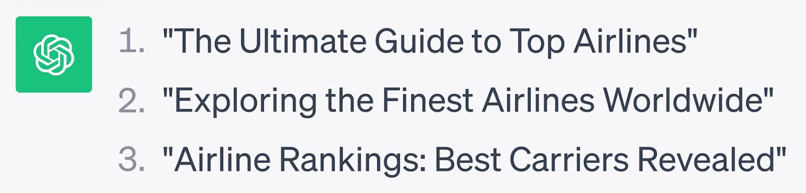 ChatGPT-generated title tags