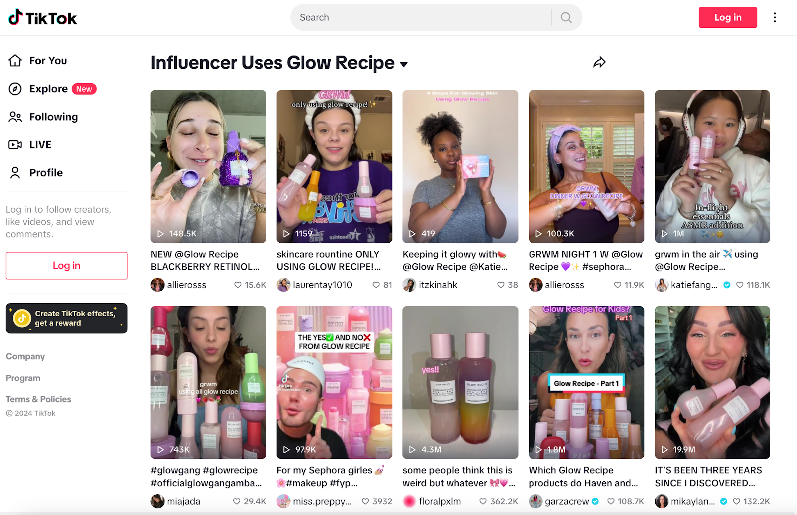 Tiktok beauty influencers