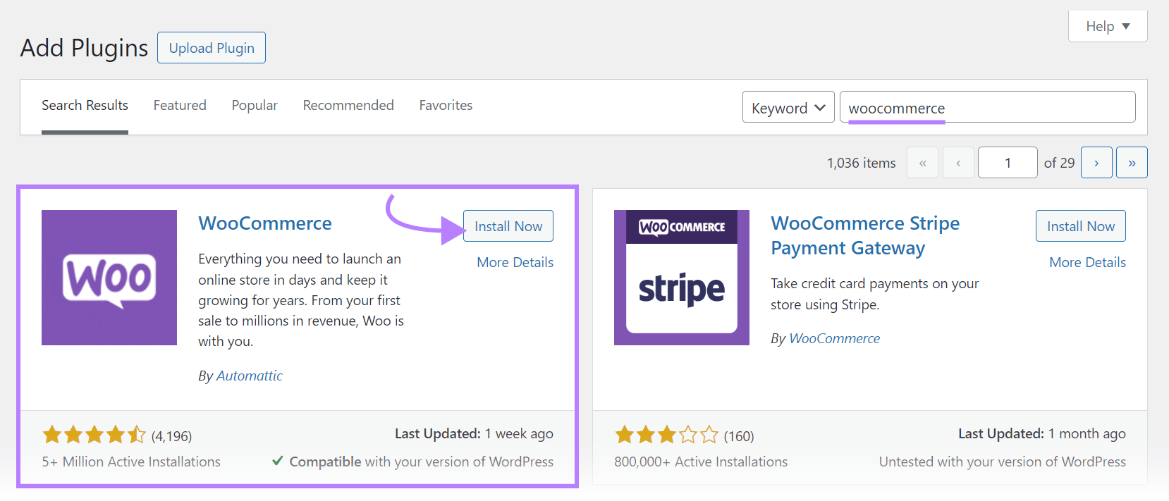 WooCommerce app in WordPress