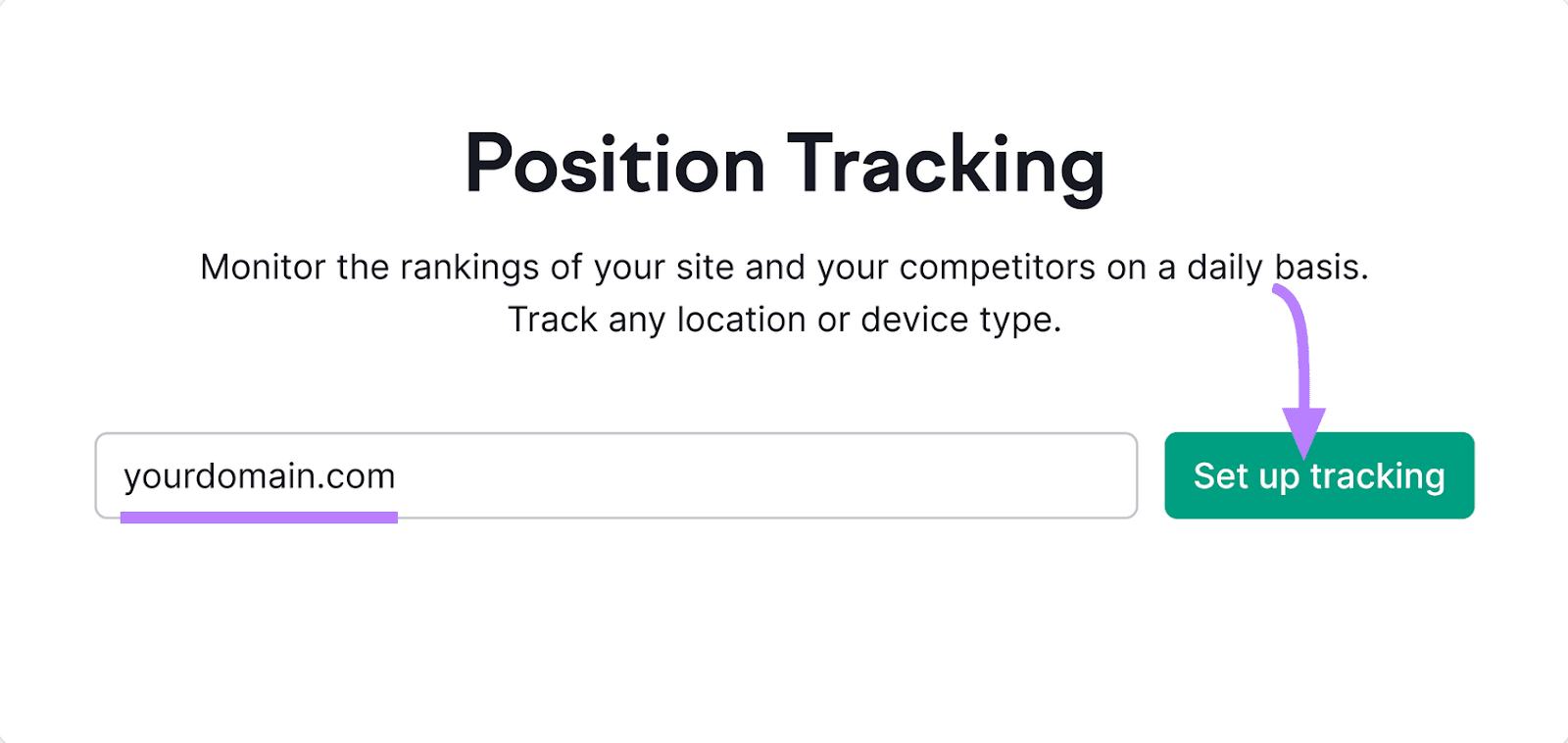 Position Tracking tool