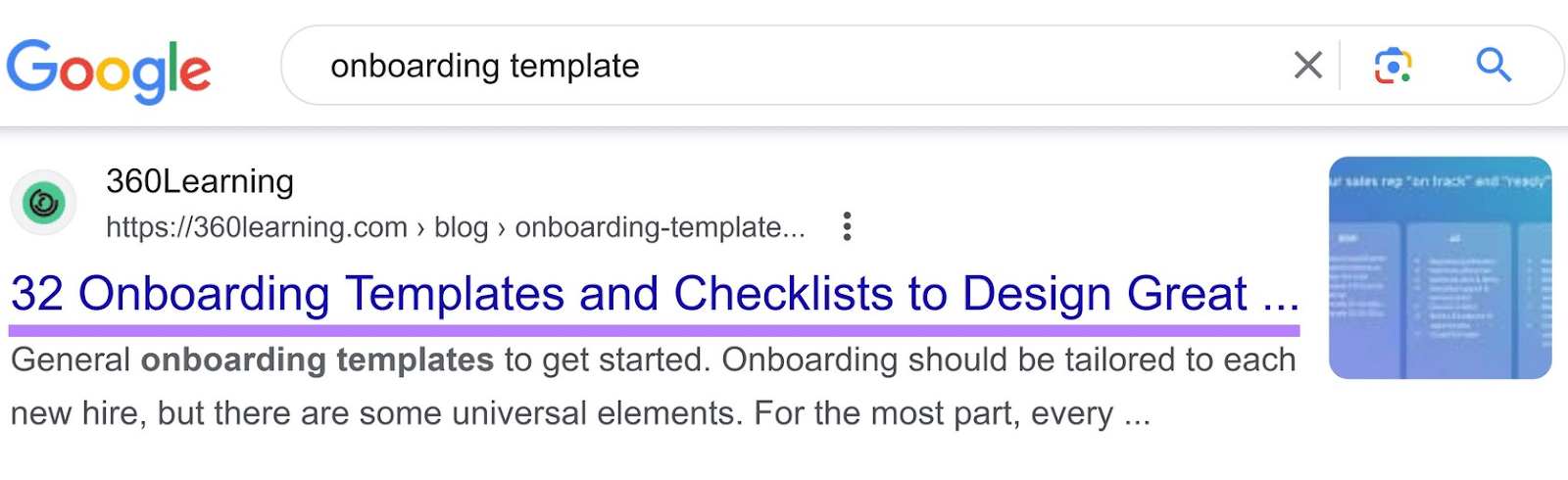 A truncated lengthy title on Google's SERP