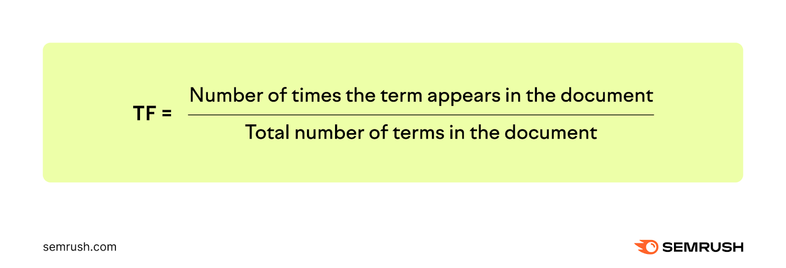 TF formula in text