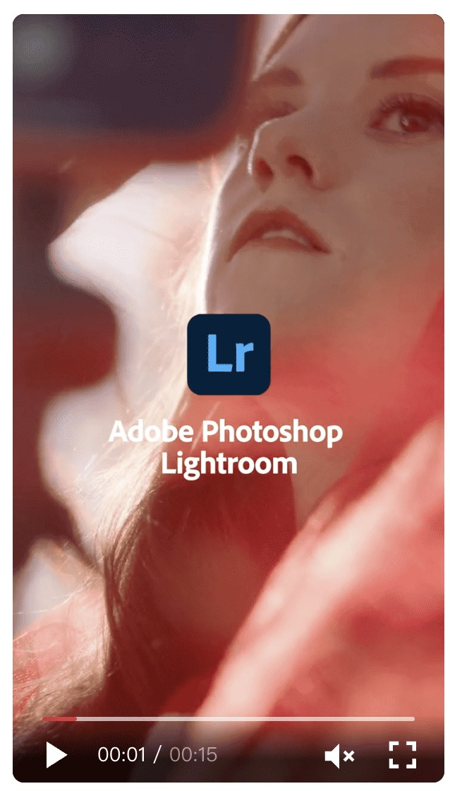 Adobe's ad on TikTok