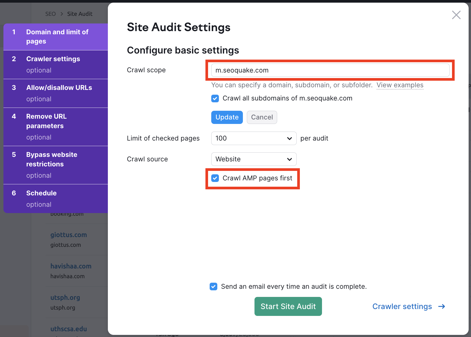 How to Gather Mobile SEO Data on Semrush image 1